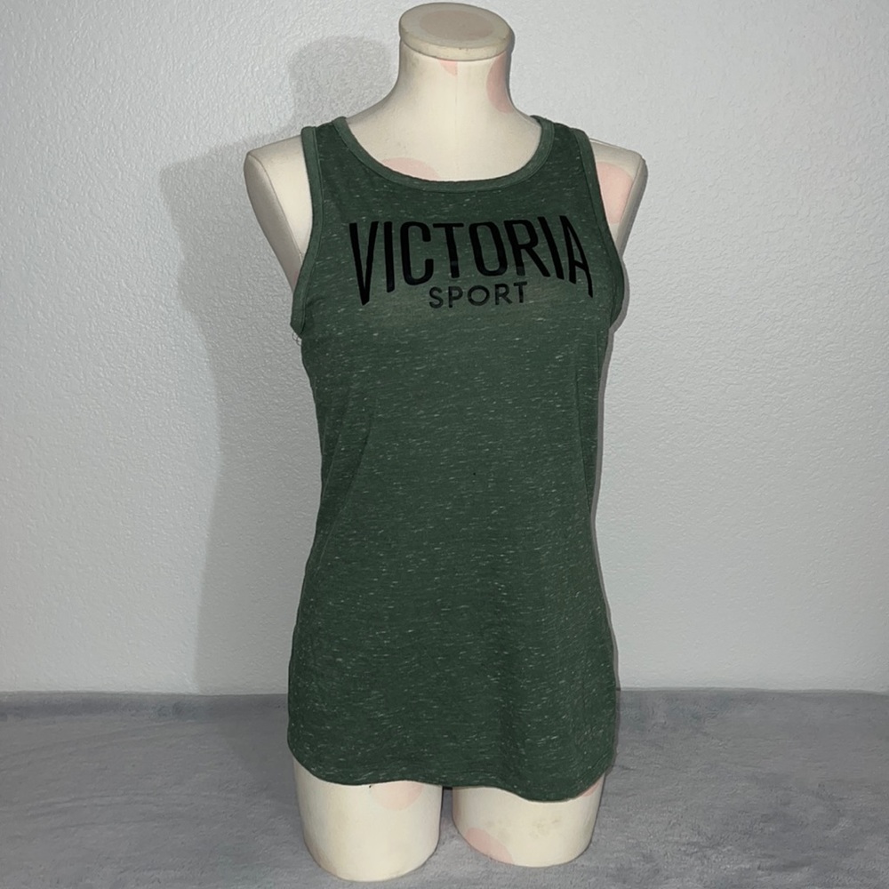 Victoria Secret / Victoria Sport heather green tank top small